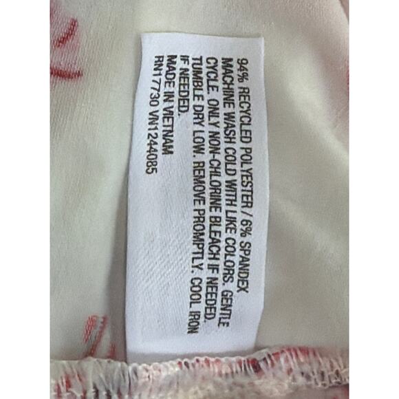 Colsie Candy Cane Pajamas Set Womens S White Pattern LS/Shorts Sleepwear Lounge - Picture 4 of 4